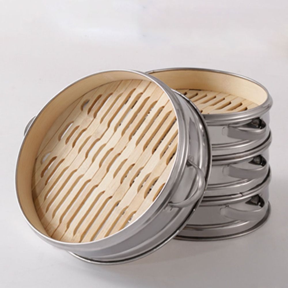 Round Dim Sum Cooking Tool Sta - Bao Steamer Bamboo 评论和价格