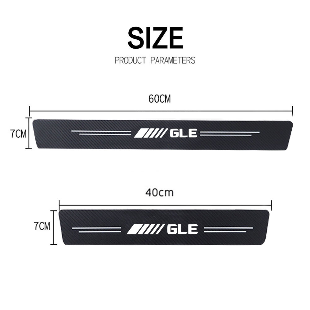 4pcs car Sticker door carbon l - Crepe Pan Carbon 评论和价格