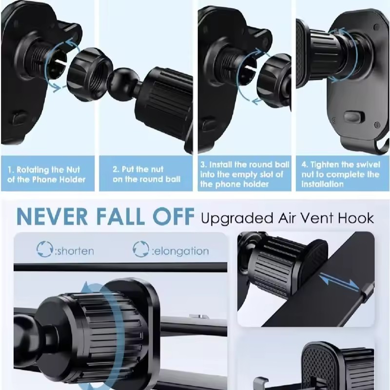 Universal Car Hook Base Phone  - Taco Stand Holder 评论和价格