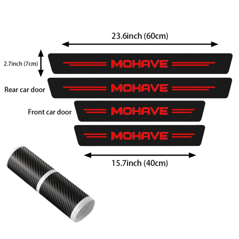 Car Door Sill Protector Plate  - Crepe Pan Carbon 评论和价格